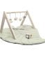 MiniDream Green Leaf Playmat with Wooden Gym