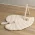 Organic Baby Playmat Leaf - White