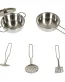 5 PCS Stainless Steel Toy Kitchen Accessories