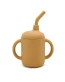 Mustard Colour Silicone Sippy Cups