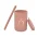 Silicone Sippy Cup with Straw - Pink - Image 2
